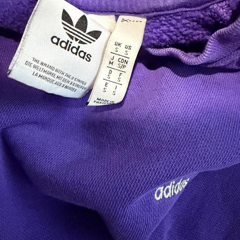 Adidas Originals Purple Crewneck Sweatshirt - Picture 4 of 4